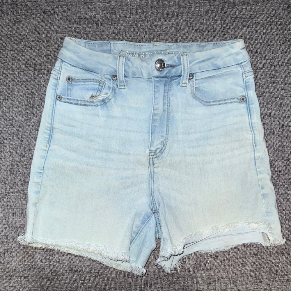 American Eagle Light Wash Denim Shorts